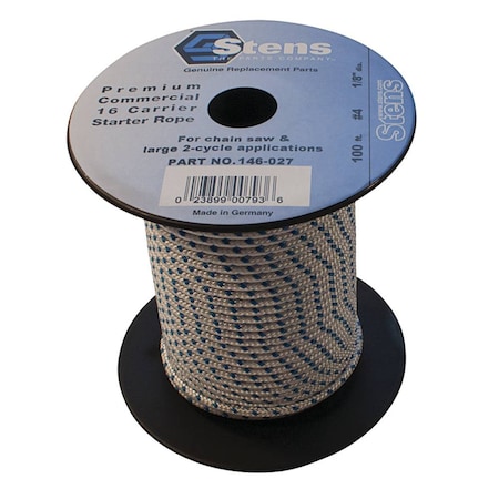 Stens Solid Braid Starter Rope For 4 Solid Braid; 146-027 100' 146-027